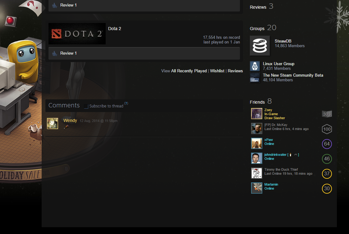 1123x754 Steam Yellow Nickname And Profile Outline Steam