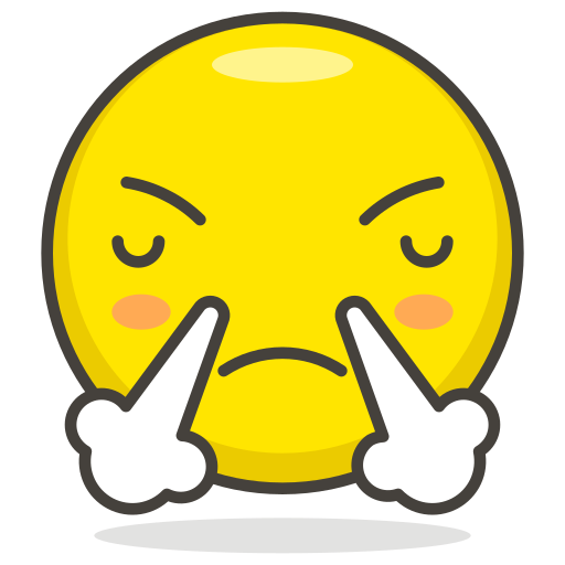 512x512 Face, With, Steam, From, Nose Icon Free Of Free Vector Emoji