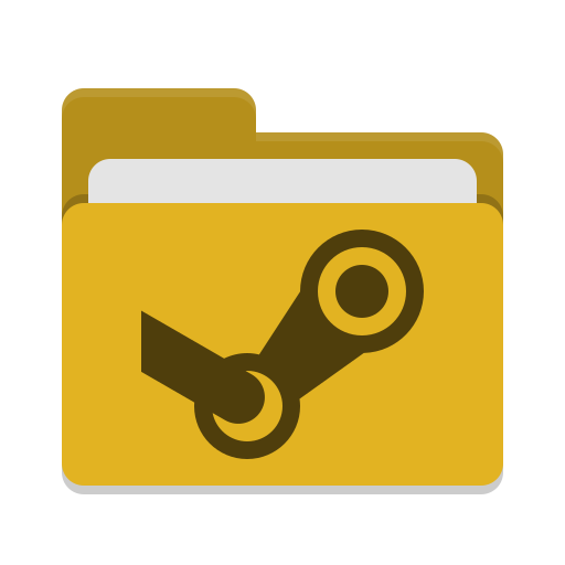 512x512 Folder Yellow Steam Icon Papirus Places Iconset Papirus