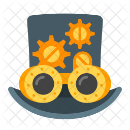 Steampunk Icon Of Flat Style 256x256 Steampunk Icon Of Flat Style