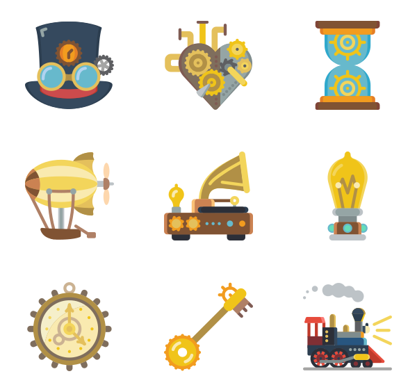 Steampunk Icons 600x564 Steampunk Icons