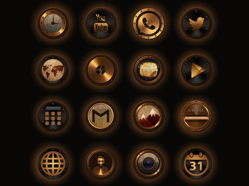 Steampunk Icons 800x600 Steampunk Icons
