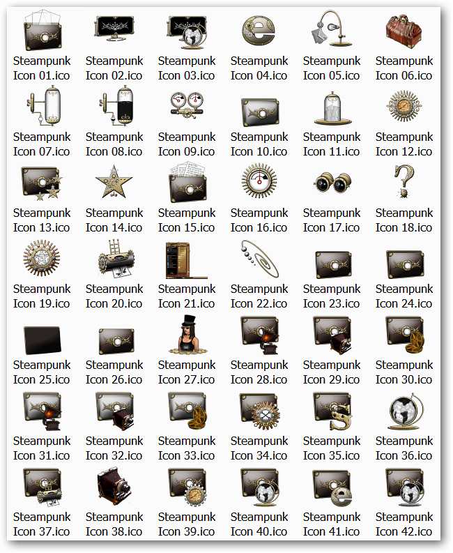 650x793 Desktop Fun Steampunk Customization Set