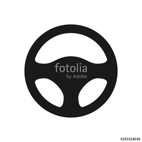 500x500 Steering Wheel Icon Isolated On White Background Car Wheel