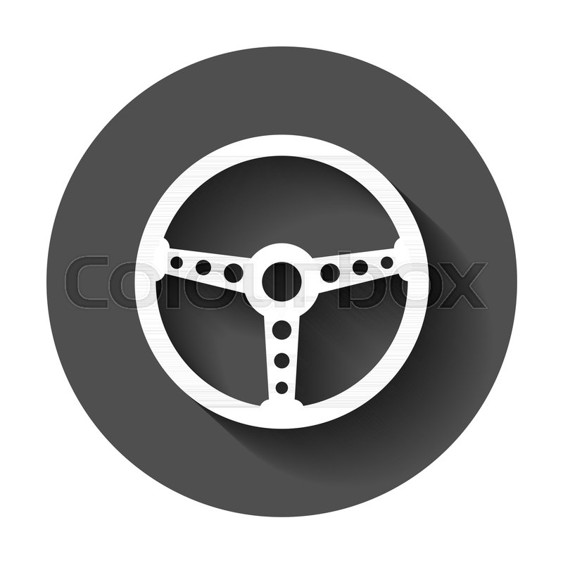 800x800 Steering Wheel Icon Vector Stock Vector Colourbox
