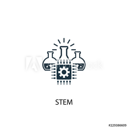 500x500 Stem Icon Simple Element Illustration Stem Concept Symbol Design