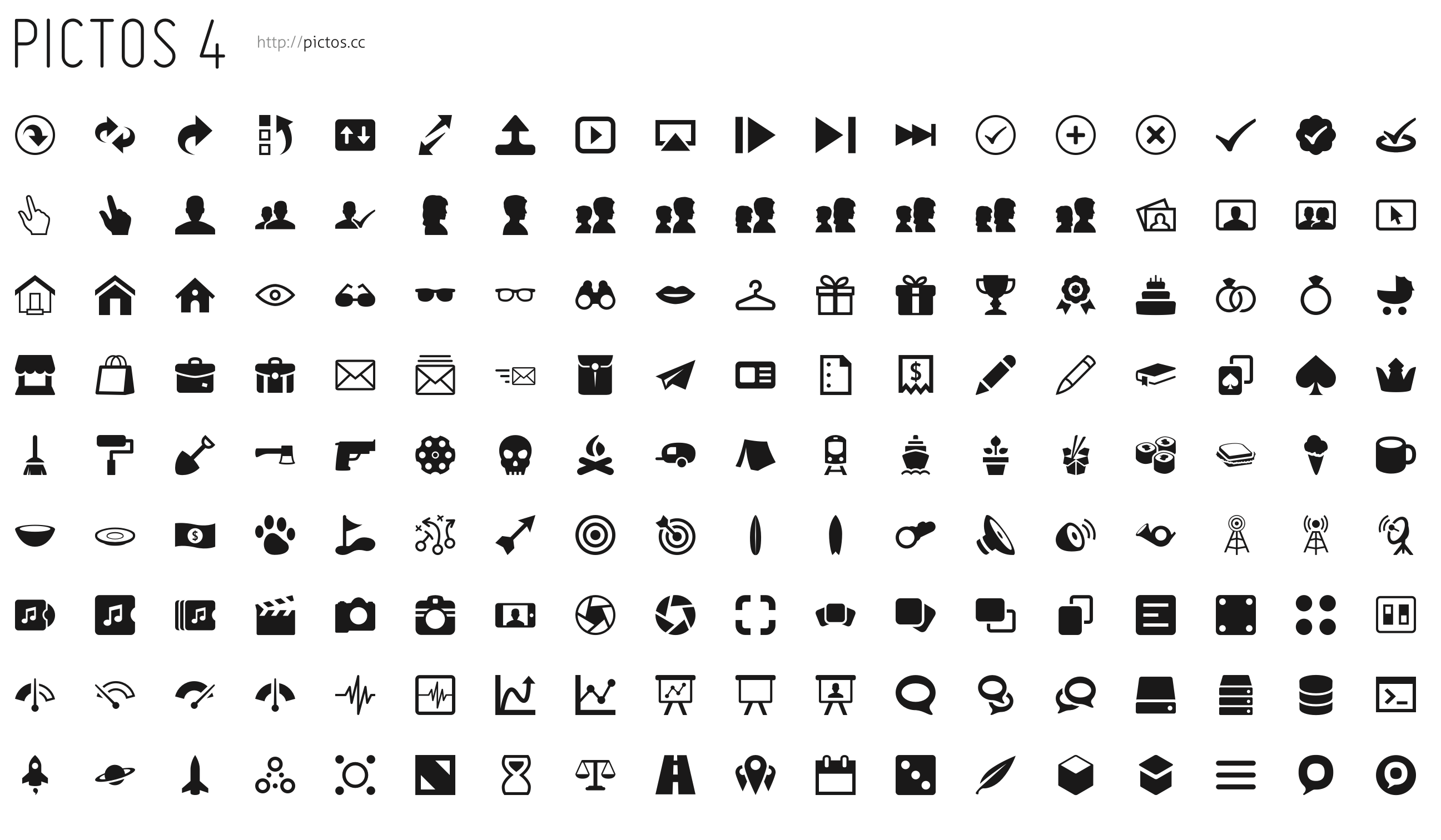2592x1512 Pictos Icon Set Graffletopia