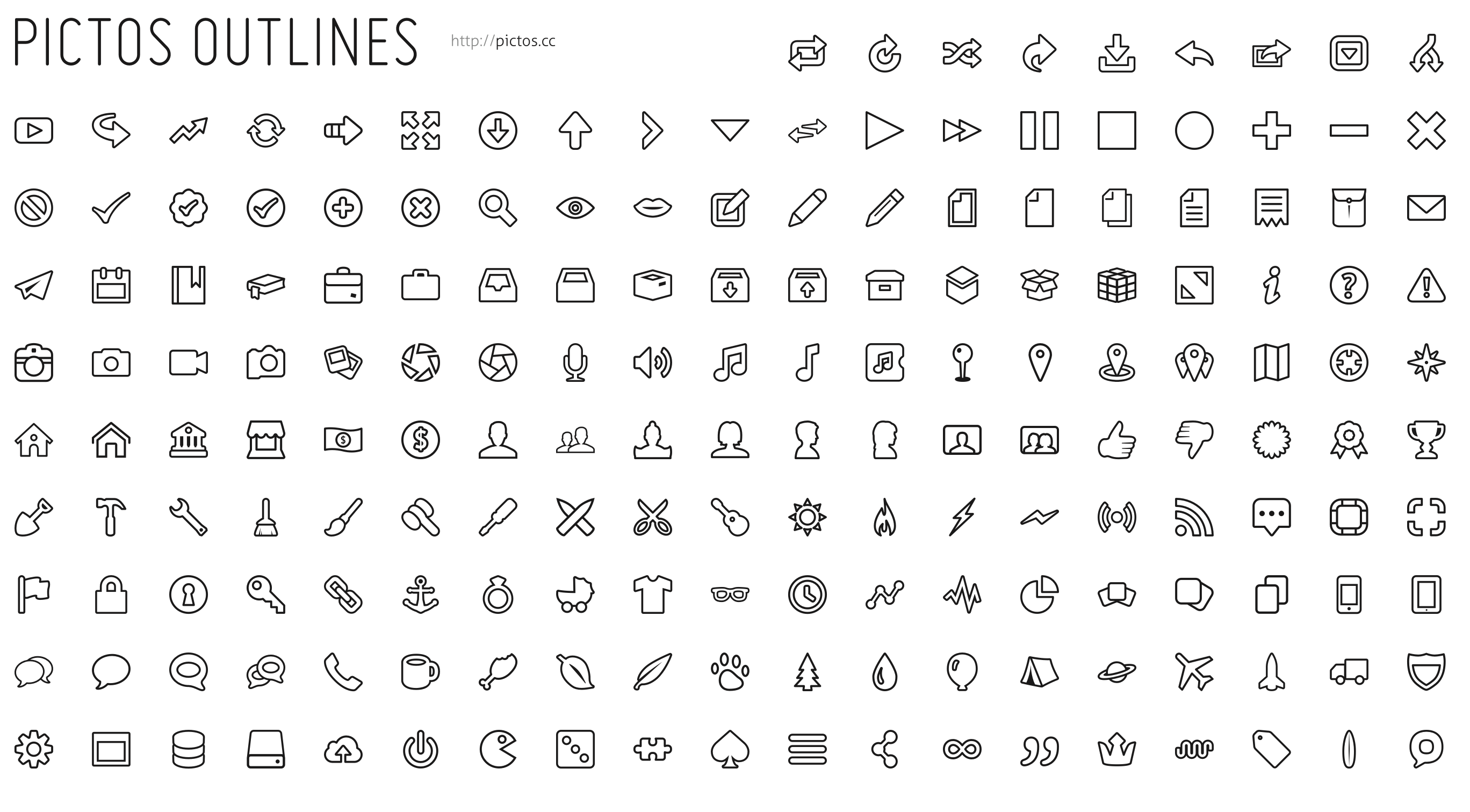 2736x1512 Pictos Outlines Icon Set Graffletopia
