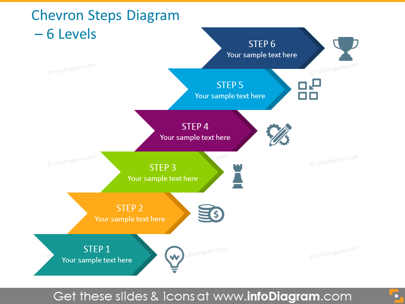 800x600 Modern Steps Diagram Infographics Powerpoint Template