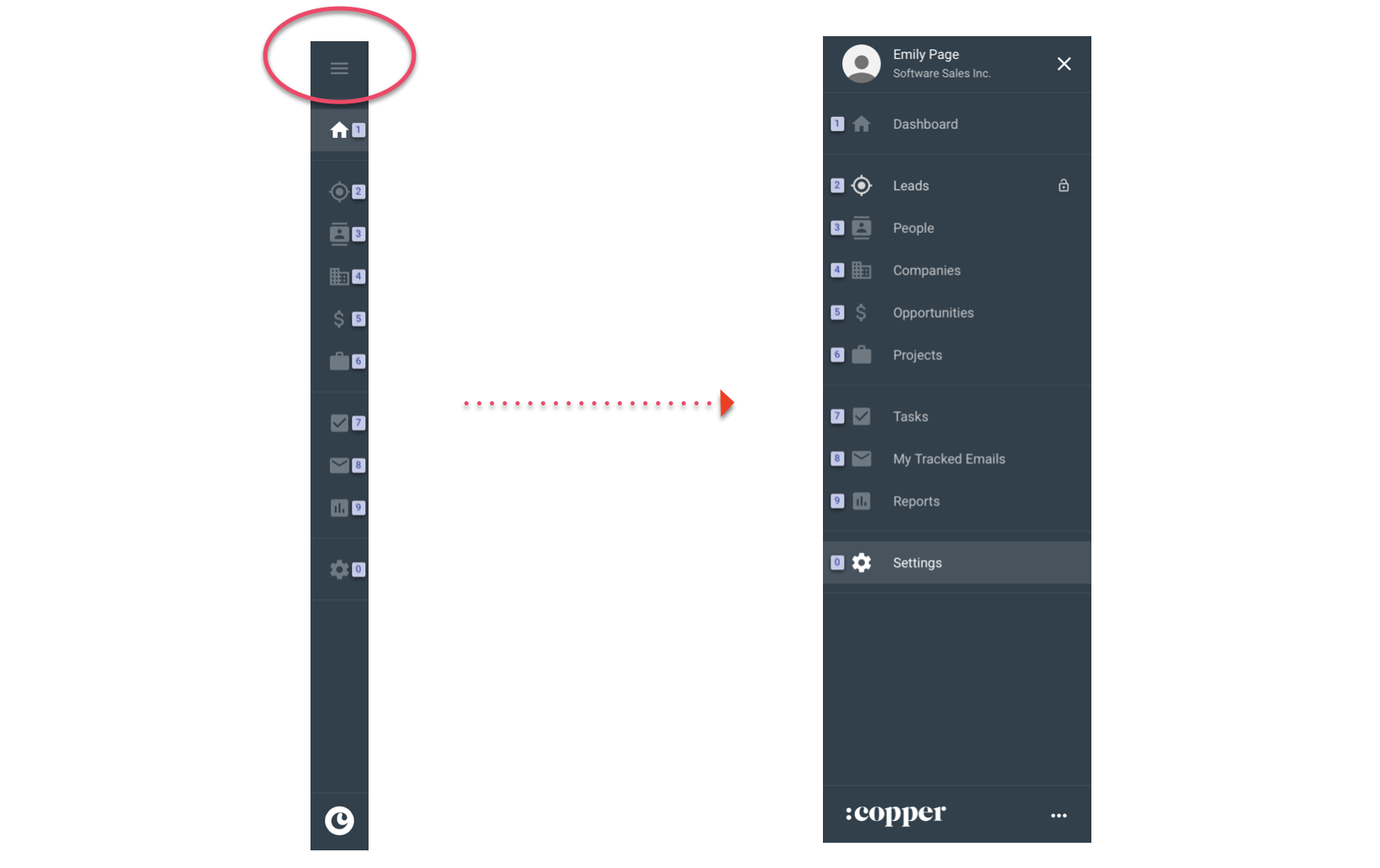 1640x1032 Step Navigate Your Copper Account Copper Help Center