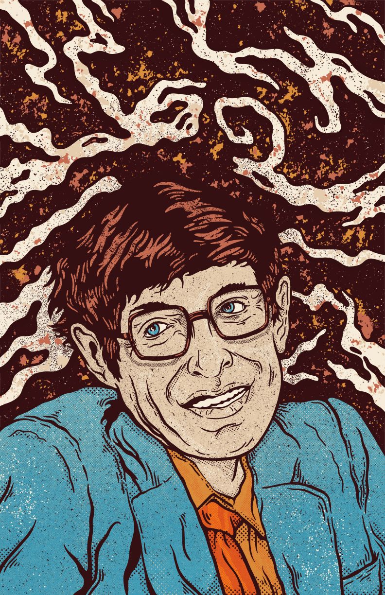 792x1224 Pop Icon Stephen Hawking Custom Illustration Alphatone Design Co