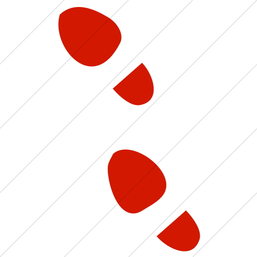 512x512 Iconsetc Simple Red Classica Foot Steps Icon
