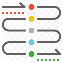 256x256 Steps Icon Of Flat Style