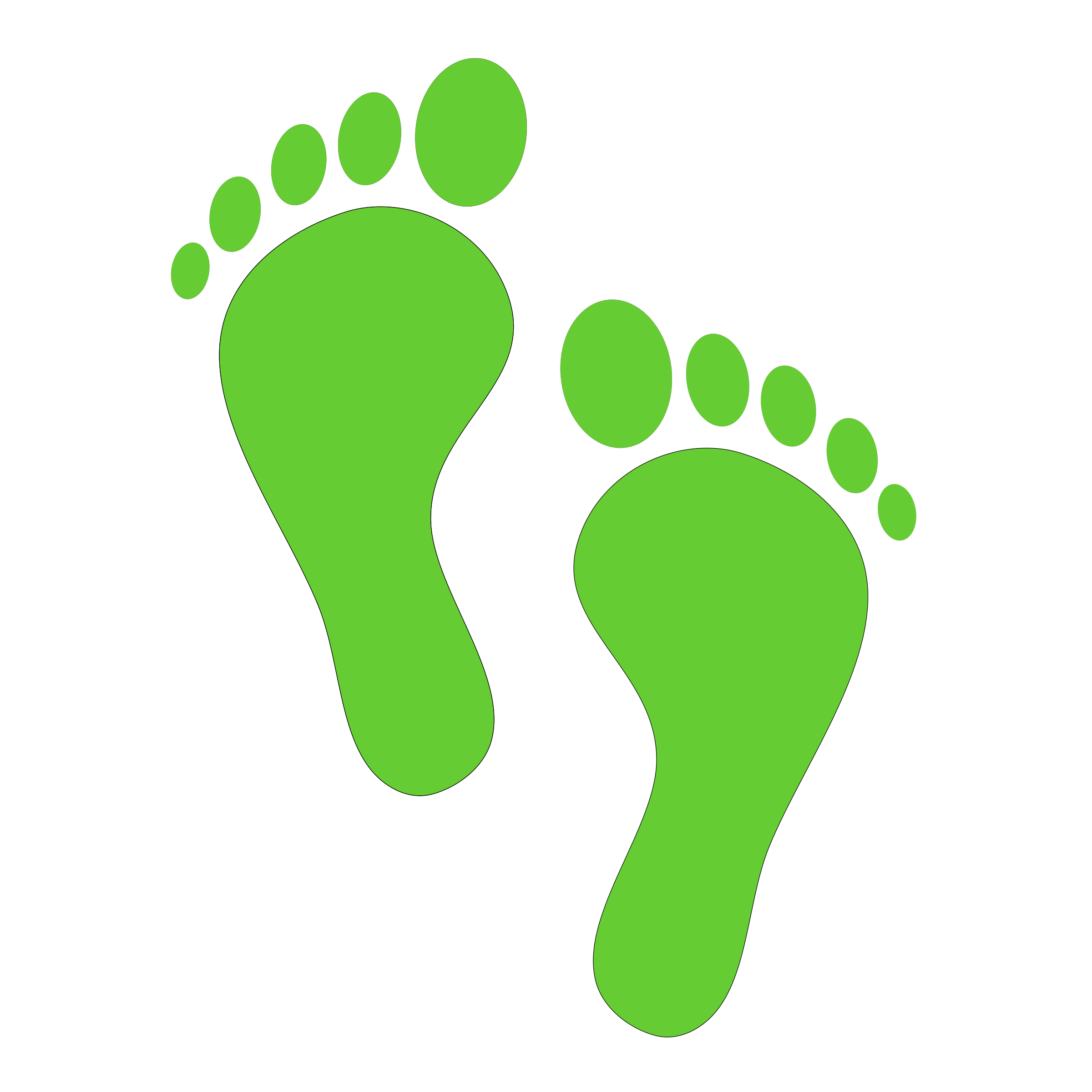 2400x2400 Green Steps Icons Png