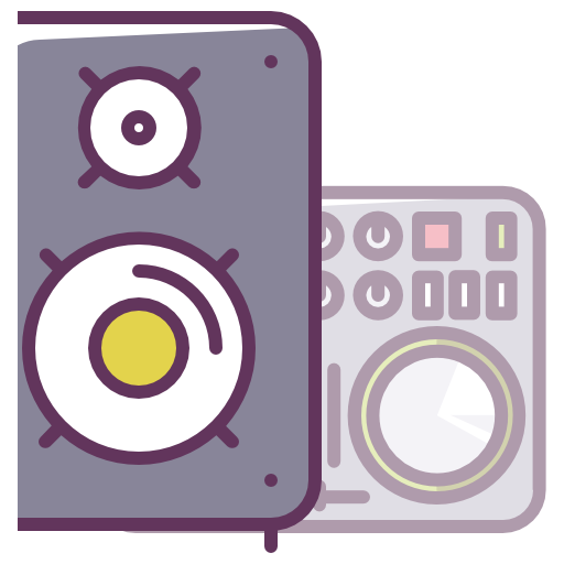 512x512 Sound, Music, Audio, Speaker, Stereo Icon Free Of Device Icons