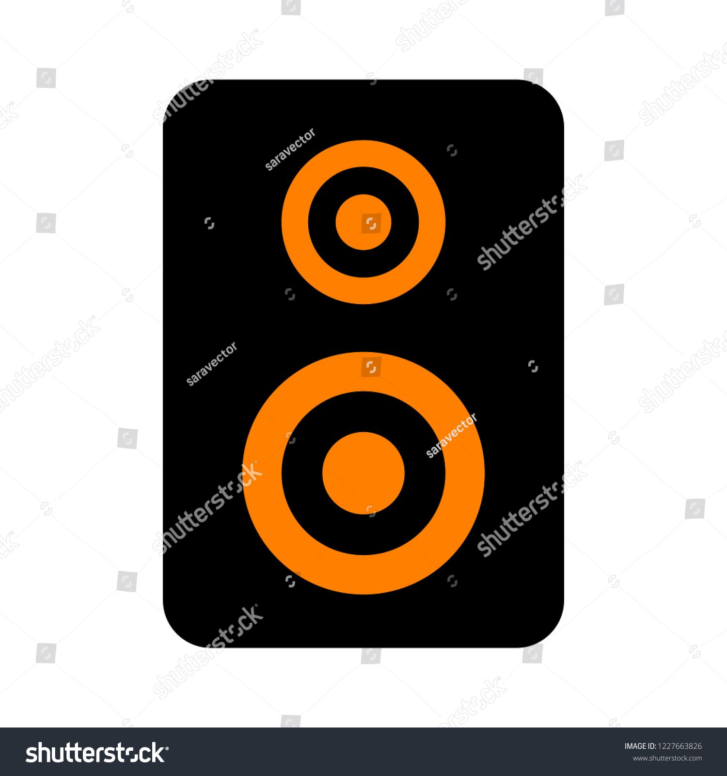 1500x1600 Stereo Speaker Icon Vector Sound System Speakers