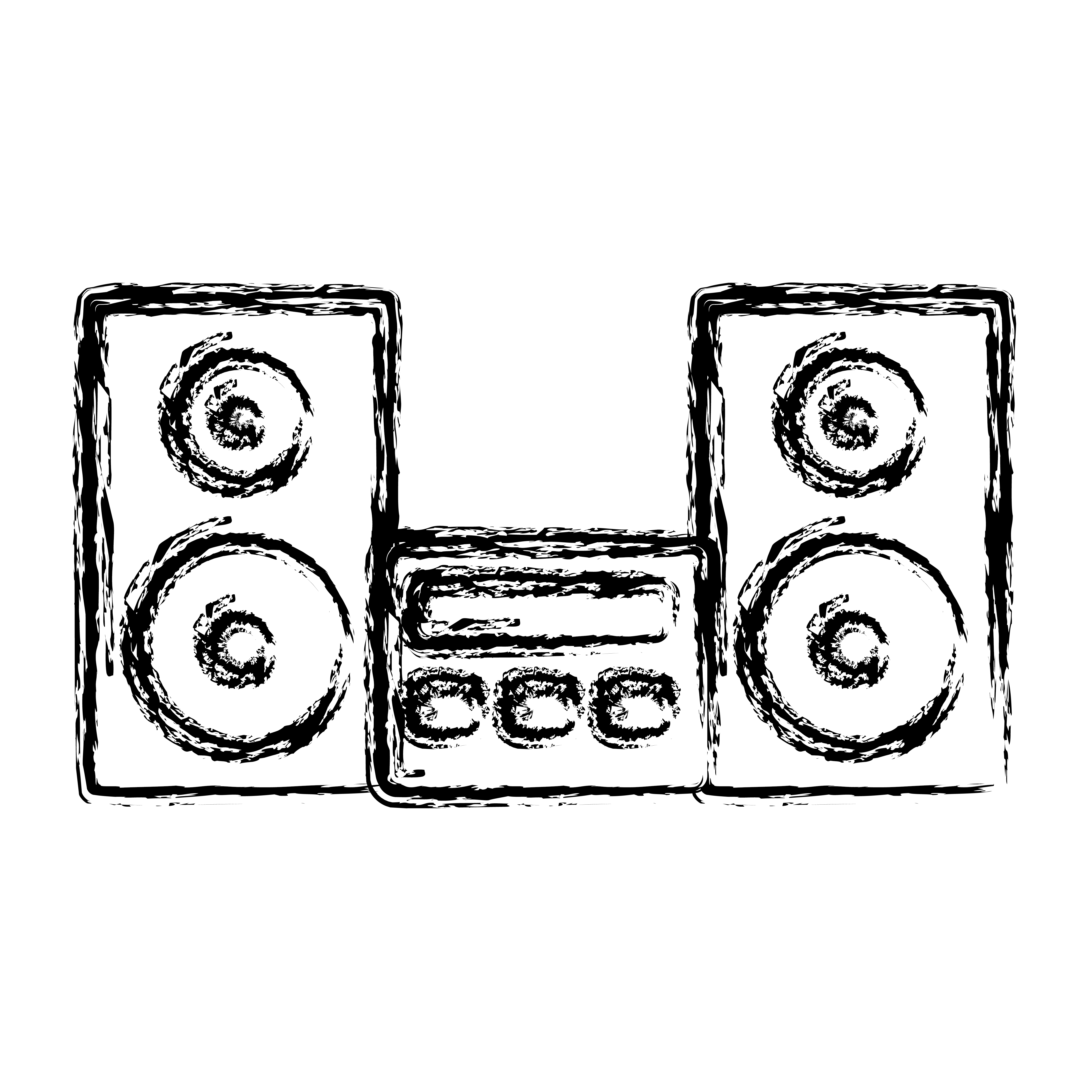 5315x5315 Stereo System Icon Vector