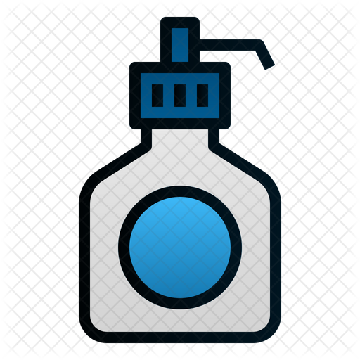 512x512 Hand Sanitizer Icon Of Colored Outline Style
