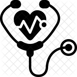 256x256 Stethoscope Icon Of Glyph Style