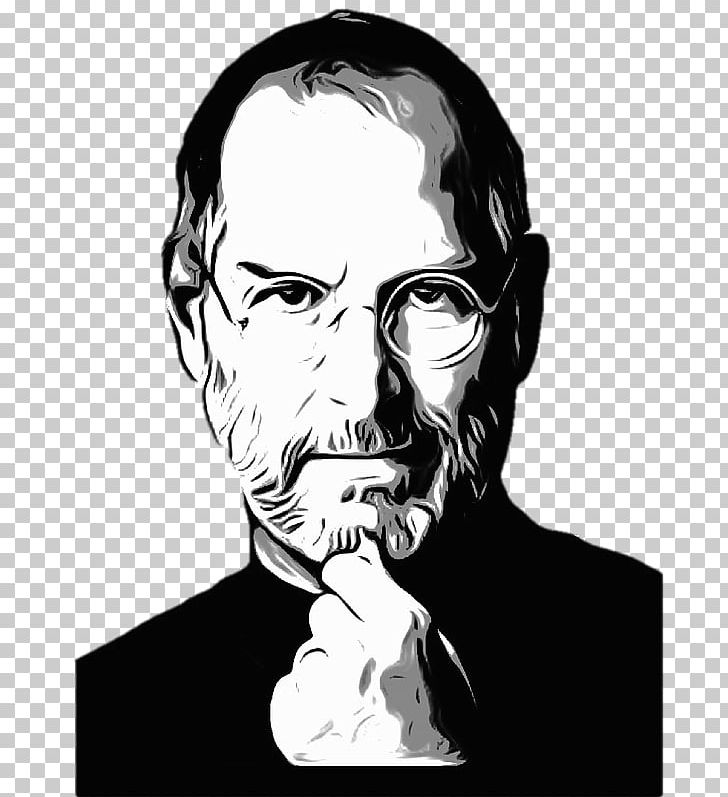 728x797 Icon Steve Jobs Apple Png, Clipart, Apple, Art, Beard, Black