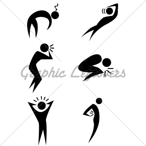 500x500 Illness Stick Figure Set Gl Stock Images