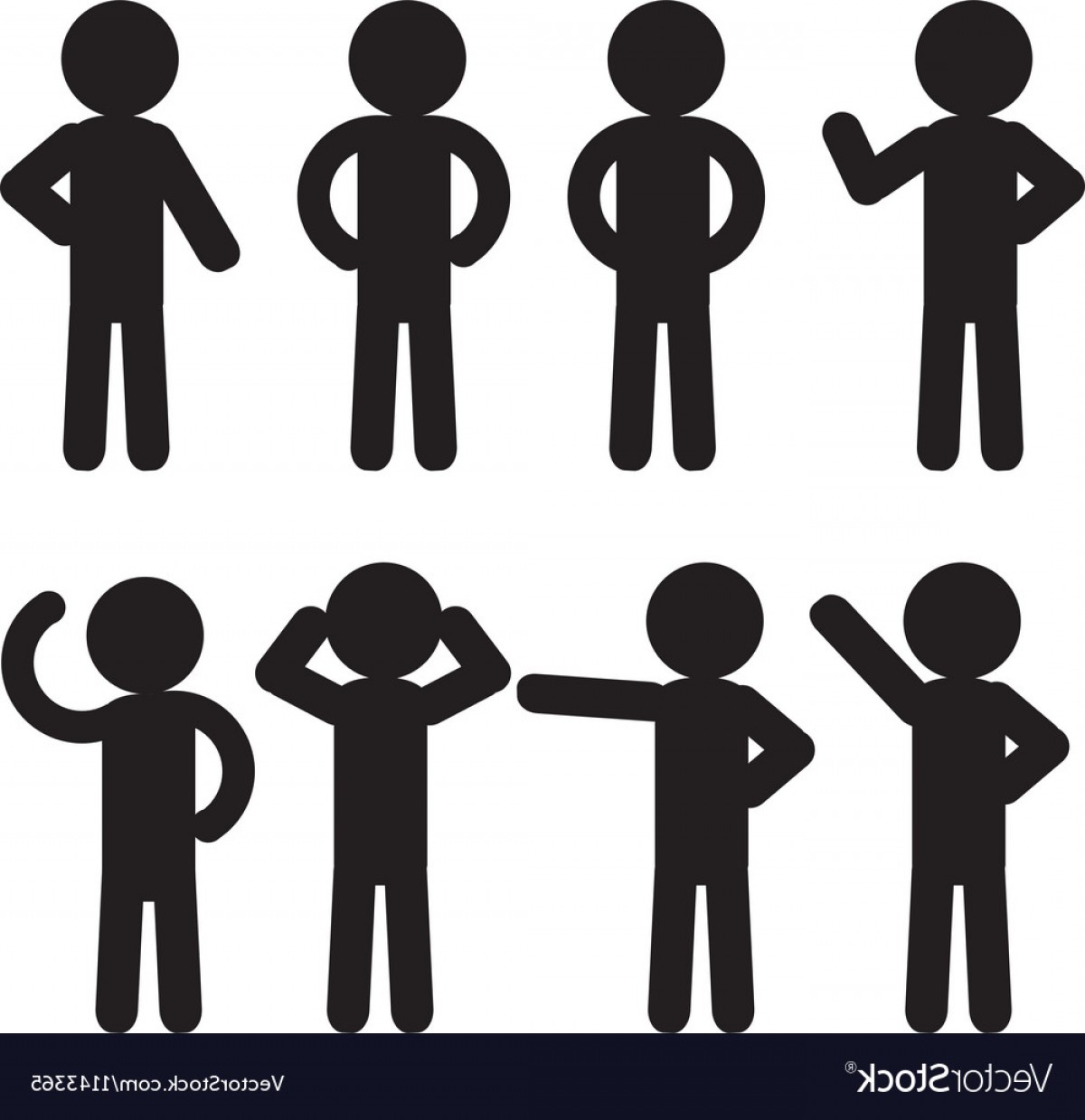 1200x1239 Stick Figure Icon Set Vector Soidergi