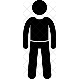 256x256 Stick Figure Icon Of Glyph Style