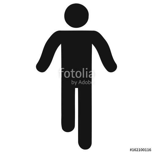 500x500 Walking Stick Figure Icon Stock Image And Royalty Free Vector