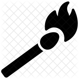 256x256 Match Stick Icon Of Glyph Style