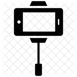 256x256 Selfie Stick Icon Of Glyph Style