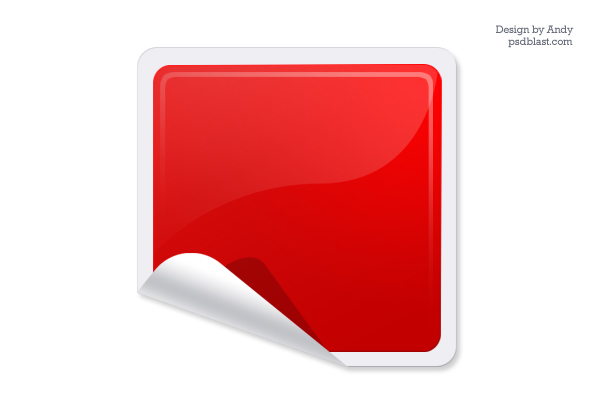 600x400 Shiny Web Sticker Psdblast