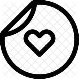 256x256 Sticker Icon Of Line Style