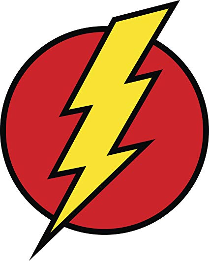 425x531 Comic Lighting Bolt Flash Cartoon Icon Vinyl Decal