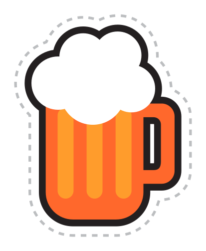 413x503 Beer, Pitcher, Glass, Drink, Sticker Icon Free Of Summer Stickers Set