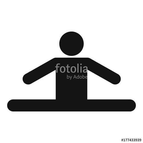 500x500 Stick Figure Stickman Icon Pictogram Vector Simple Stock Image