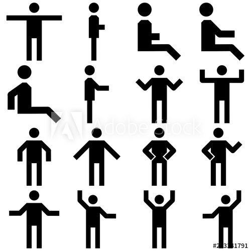 500x500 Stickman Icon Set