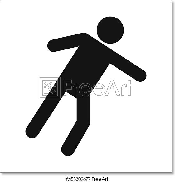 561x581 Free Art Print Of Stick Figure Stickman Icon Pictogram Simple