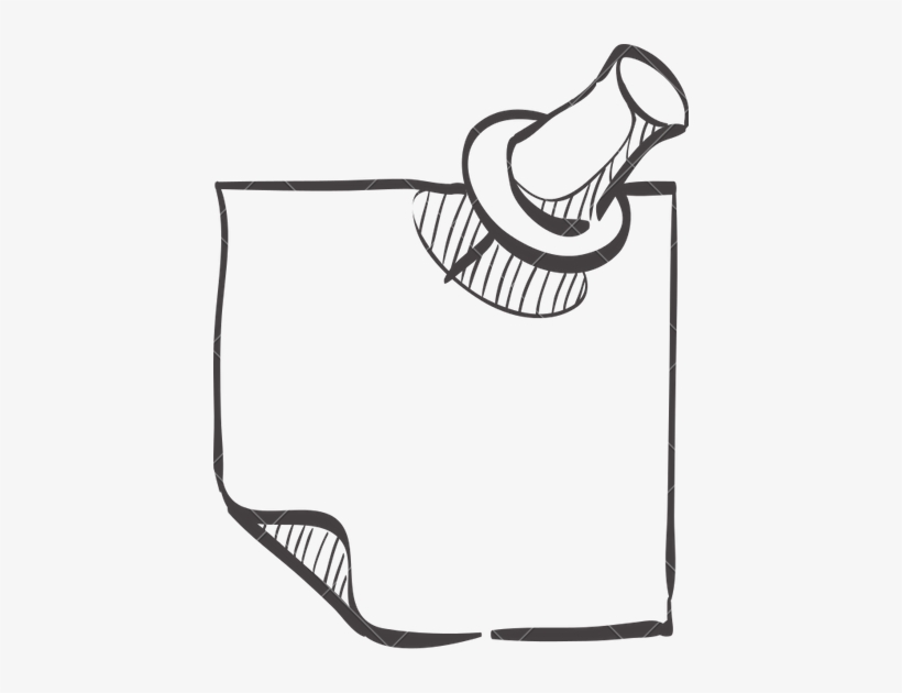 820x630 Sketch Icon Of A Sticky Note