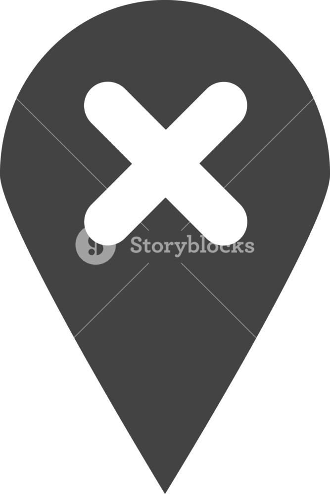 667x1000 Sticky Delete Glyph Icon Royalty Free Stock Image