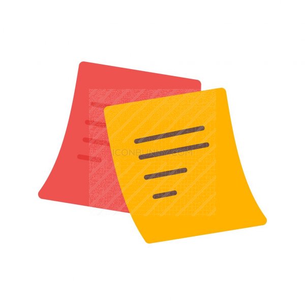 600x600 Sticky Notes Flat Multicolor Icon