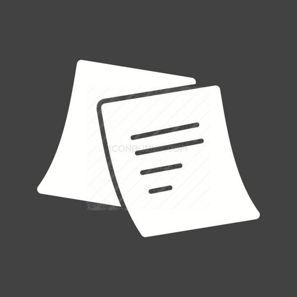 600x600 Sticky Notes Glyph Inverted Icon