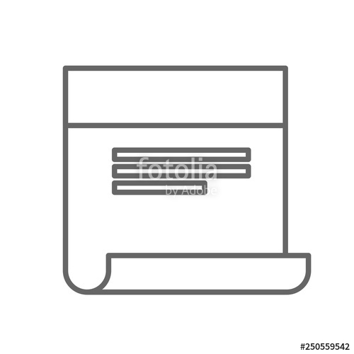 500x500 Sticky Note Vector Icon In A Flat Style Design Contour Sticky