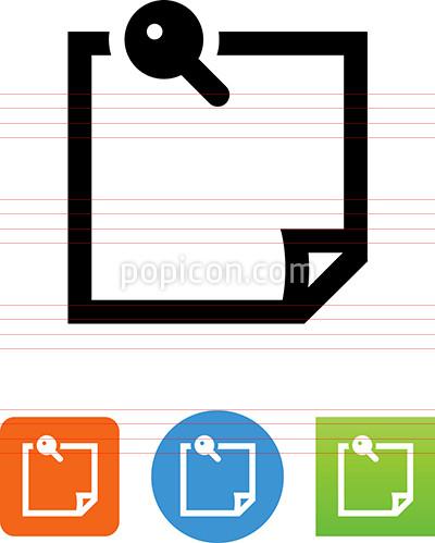 400x499 Vector Sticky Note Icon