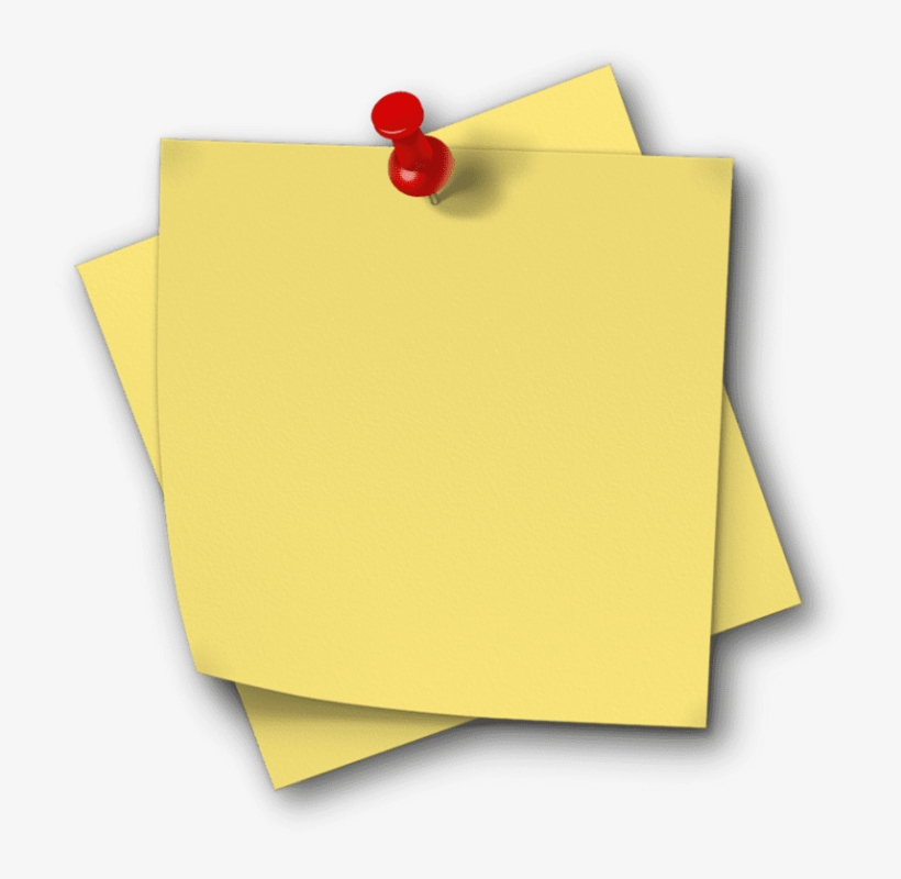 820x800 Free Png Yellow Sticky Notes Png Images Transparent