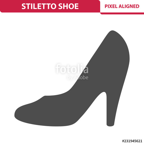 500x500 Stiletto Shoe Icon Stock Image And Royalty Free Vector