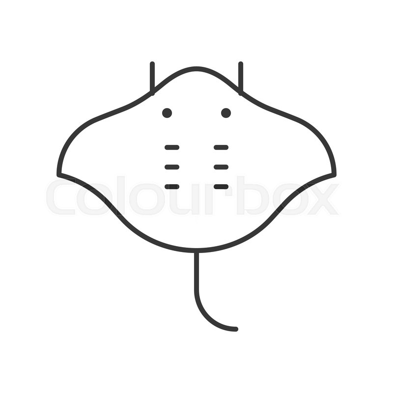 Stingray Icon, Set Of Ocean Life, Line Stock Vector Colourbox 800x800 Stingray Icon, Set Of Ocean Life, Line Stock Vector Colourbox