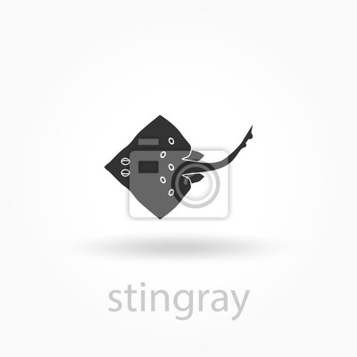 Stingray Icon Ocean Animal Fototapeta Fototapety 400x400 Stingray Icon Ocean Animal Fototapeta Fototapety