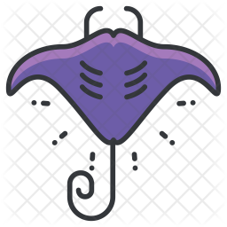 Stingray Icon Of Colored Outline Style 256x256 Stingray Icon Of Colored Outline Style