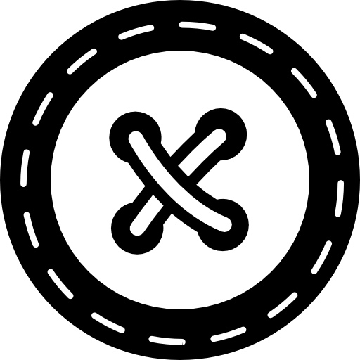 512x512 Button With Cross Stitch Icons Free Download