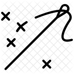 256x256 Cross Stitch Icon Of Glyph Style